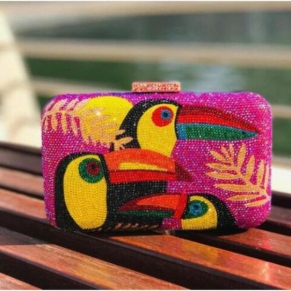 Rhinestone Toucan Boutique Women's Clutch - Picture 3 of 8